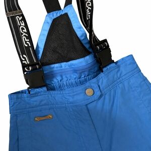 Spyder Bright Blue Ski Bib with Black Straps